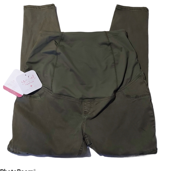 Isabel Maternity by Ingrid & Isabel Denim - Ingrid&Isabel Mid Rise Crossover Utility J…